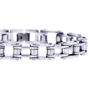 BLACK JACK Stainless Steel Bicycle Link Bracelet